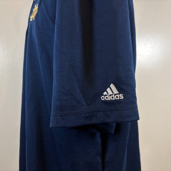 Adidas Notre Dame Polo Shirt Mens Size 2XL Fighting Irish Performance College - Picture 3 of 5